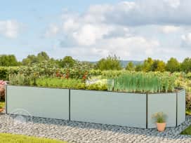361 x 119 x 77 cm Raised garden bed, Aluminium anodised