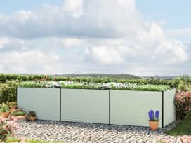 351 x 77 x 77 cm Raised garden bed, Aluminium anodised