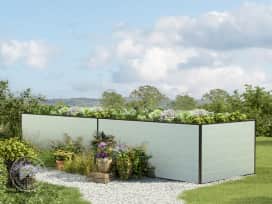 387 x 77 x 77 cm Raised garden bed, Aluminium anodised