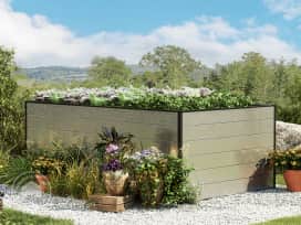 195 x 119 x 77 cm Raised garden bed, Aluminium anodised