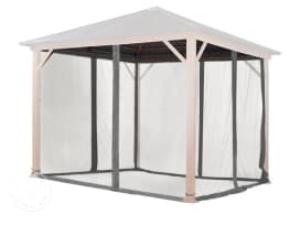 Mosquito net (4-piece) for garden gazebo   Forest  Superior 3x3m, loft grey