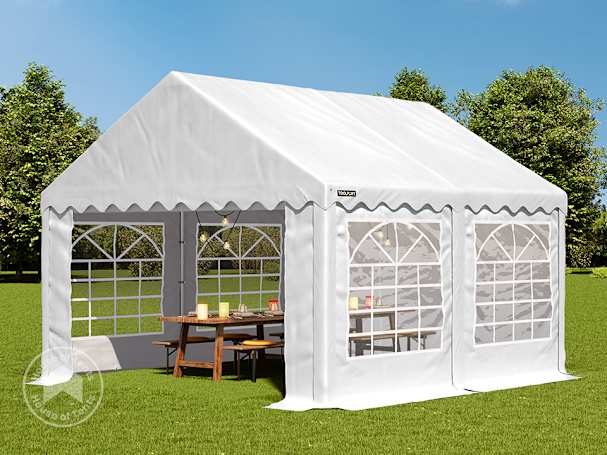 3x4m Marquee / Party tent, PVC 700, white
