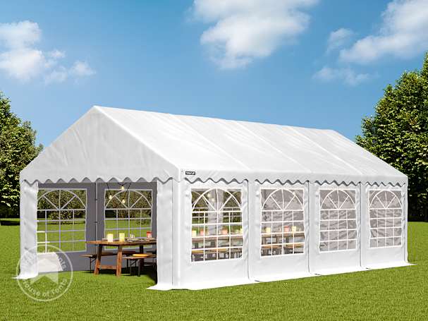 4x8m Marquee / Party tent, PVC 700, white