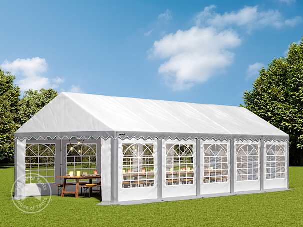 4x10m Marquee / Party tent, PVC 700, grey-white