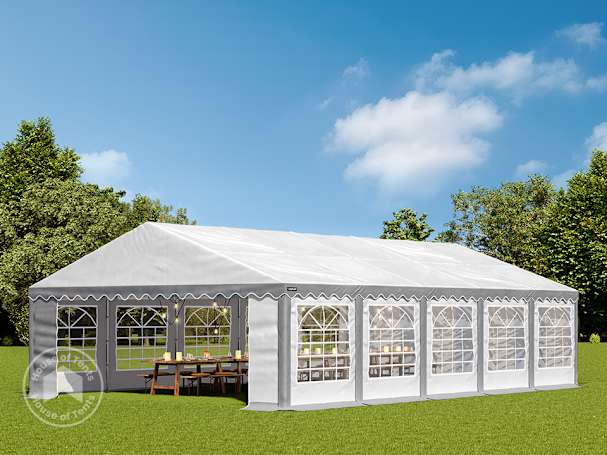 5x10m Marquee / Party tent, PVC 700, grey-white
