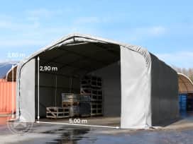 7x7m 2.6m Sides Commercial Storage Shelter, 5x2.9m Drive Through, PVC 850, grey without statics package 7x7m 2.6m Sides Commercial Storage Shelter, 5x2.9m Drive Through, PVC 850, grey without statics package