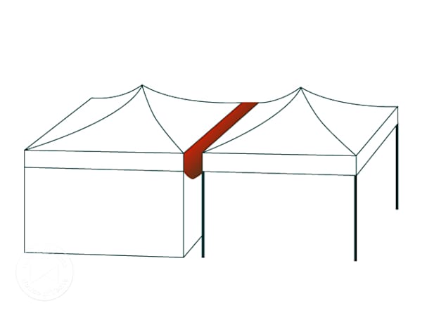 4.5m Rain gutter for pop up gazebos PREMIUM and PROFESSIONAL, PES, black 4.5m Rain gutter for pop up gazebos PREMIUM and PROFESSIONAL, PES, black