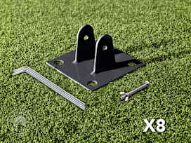 Footplate set for stretch tents, 8 pieces