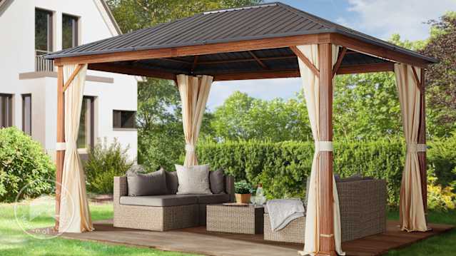Steel roof Forest Superior garden gazebo