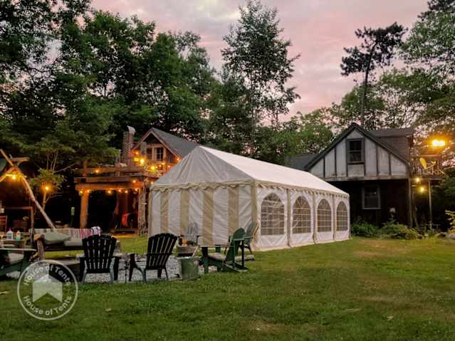 Marquee in evening light Marquee in evening light