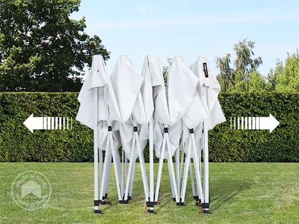 Easy assembly of pop up gazebos
