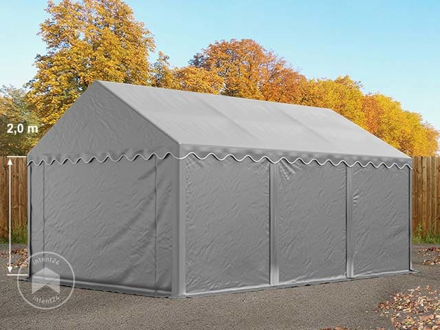 TOOLPORT Tente de stockage 4x6 m abri bâche PVC 750 N