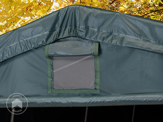 Tente Abri Voiture Garage PRO 3,77x9,7x3,18m PVC, Gris