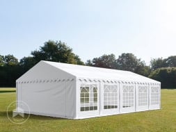 5x10 m tente de réception, PVC 700, H. 2 m, blanc