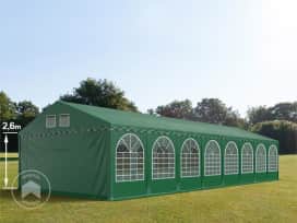 6x24 m XXL tente de réception, PVC 1400, H. 2,6 m, vert foncé