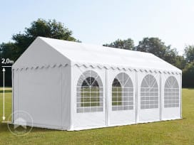 4x8 m tente de réception, PVC 800, H. 2 m, blanc 4x8 m tente de réception, PVC 800, H. 2 m, blanc