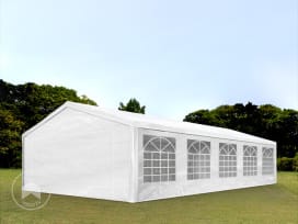 5x10 m tente de réception, PE 350, H. 2 m, blanc