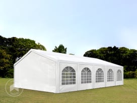 5x10 m tente de réception, PE 450, H. 2 m, blanc