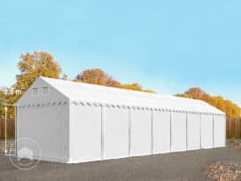 4x20 m tente de stockage, PVC 800, H. 2,6 m, blanc, sans statique