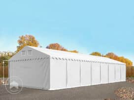 5x16 m tente de stockage, PVC 800, H. 2,6 m, blanc, sans statique