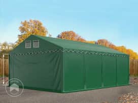 6x8 m tente de stockage, PVC 800, H. 2,6 m, vert foncé, sans statique