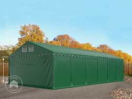 6x12 m tente de stockage, PVC 800, H. 2,6 m, vert foncé, sans statique 6x12 m tente de stockage, PVC 800, H. 2,6 m, vert foncé, sans statique