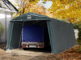 3,3x6,2 m, Tente garage, PVC 500, H. 1,95 m, vert foncé