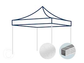 Toit de rechange pour tonnelle pliante 3x3 m avec tubes en aluminium de 32 mm, blanc