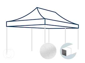 Toit de rechange pour tonnelle pliante 3x6 m avec tubes en acier de 30 mm, blanc
