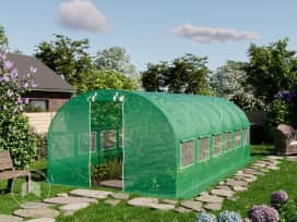 3x6m Serre tunnel, Bâche PE, vert