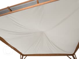 Toile d'ombrage pour tonnelle de jardin  Forest Deluxe 4x4men gris perle