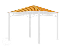 Plaques de remplacement pour le toit de jardin Sunset Superior, 3x3 m