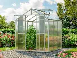 179 x 195 cm Serre de jardin, 6 mm panneaux double paroi