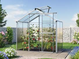 192 x 131 cm Serre de jardin, 6 mm panneaux double paroi 192 x 131 cm Serre de jardin, 6 mm panneaux double paroi