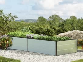 235 x 99  x 39 cm Carré potager surélevé, aluminium eloxé