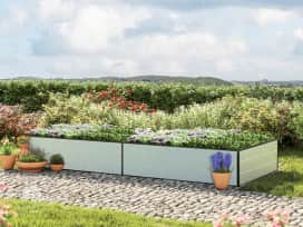 297 x 119  x 39 cm Carré potager surélevé, aluminium eloxé