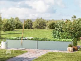 297 x 99  x 39 cm Carré potager surélevé, aluminium eloxé