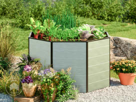 180 x 180 x 77 cm Carré potager surélevé, aluminium eloxé 180 x 180 x 77 cm Carré potager surélevé, aluminium eloxé
