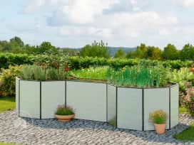 455 x 181 x 77 cm Carré potager surélevé, aluminium eloxé 455 x 181 x 77 cm Carré potager surélevé, aluminium eloxé