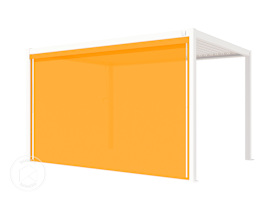 Store pour Pergola Premium de 4 m de côté, gris-perle