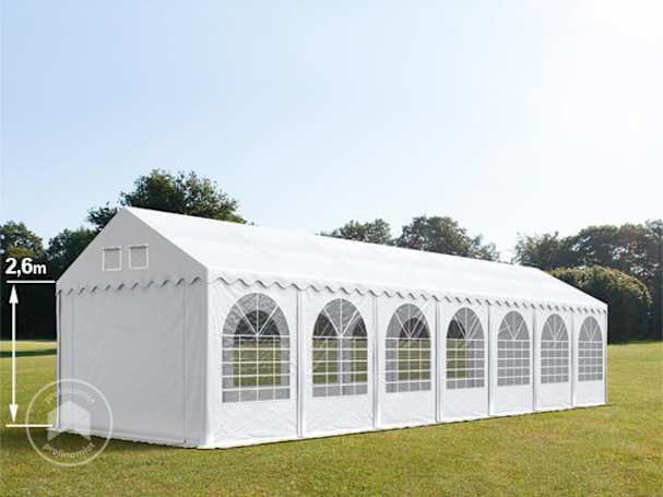 XXL 4x14m Namiot imprezowy - 2,6 m wysokość ścian bocznych, PVC 1400, biały XXL 4x14m Namiot imprezowy - 2,6 m wysokość ścian bocznych, PVC 1400, biały