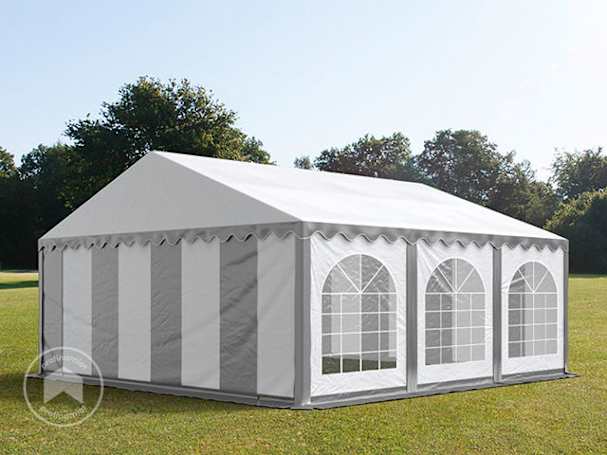 5x6m Namiot imprezowy, PVC 750, szaro-biały