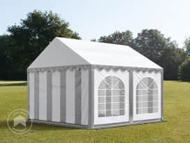 3x4m Namiot imprezowy, PVC 750, szaro-biały 3x4m Namiot imprezowy, PVC 750, szaro-biały