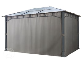 Ściany boczne (4 szt. komplet) do pawilonu ogrodowego Sunset Deluxe 3x4m, loft grey