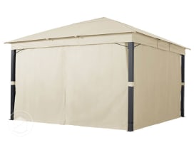 Ściany boczne (4 szt. komplet) do pawilonu ogrodowego Sunset Premium 4x4m, kolor szampański
