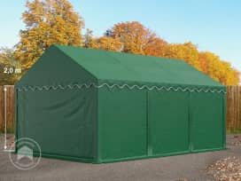 4x6m Namiot magazynowy, PVC 750, ciemnozielony 4x6m Namiot magazynowy, PVC 750, ciemnozielony