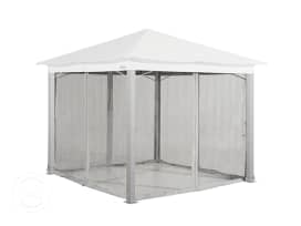 Moskitiera (4szt. komplet) do pawilonu ogrodowego Sunset Classic 3x3m, szary