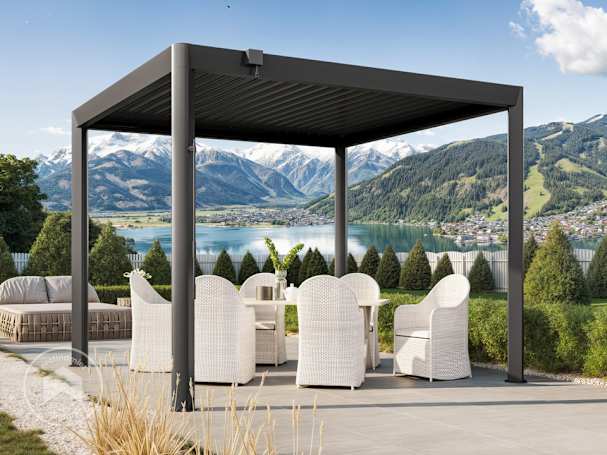 3,5x3m Pergola Premium, lamelowa, antracyt 3,5x3m Pergola Premium, lamelowa, antracyt