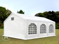 Partytent 3x6 m, PE 550, met Grondframe, wit