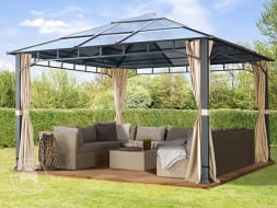 Tuinpaviljoen Hardtop Sunset Deluxe, crème, 4x4m